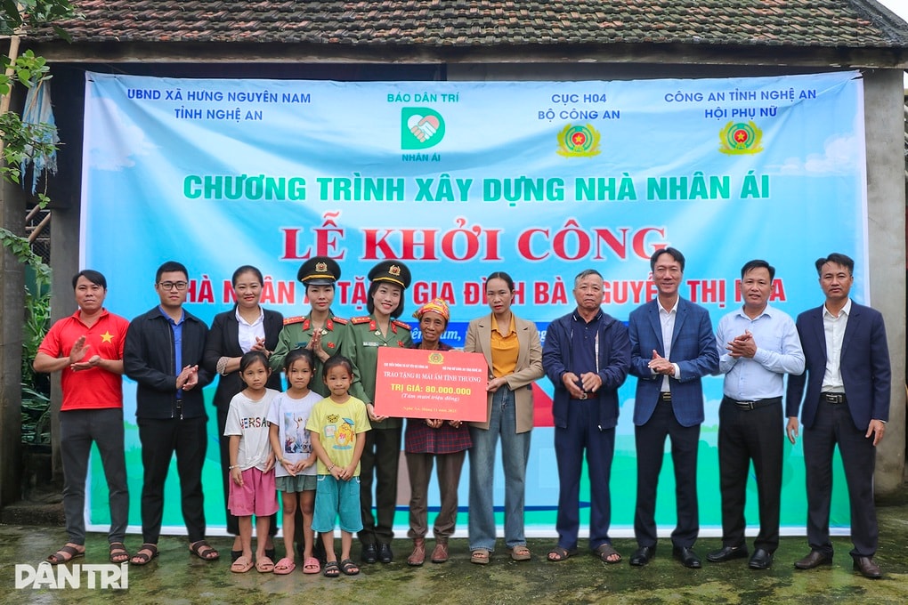 Khởi công công trình nhân ái tặng người phụ nữ mơ nền nhà cao chống lụt - 2