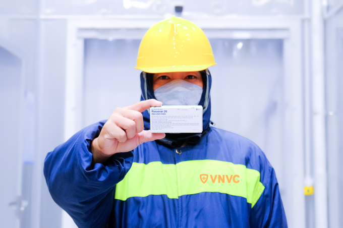 Vaccine phế cầu 20 được bảo quản trong hệ thống kho lạnh đạt chuẩn GSP theo tiêu chuẩn quốc tế của VNVC. Ảnh: Mộc Thảo