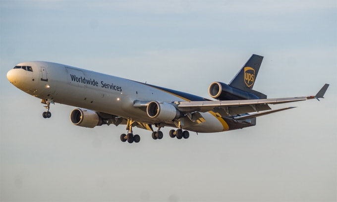 Máy bay MD-11 của UPS cất cánh từ sân bay Philadelphia, bang Pennsylvania, Mỹ ngày 14/3. Ảnh: Wikimedia