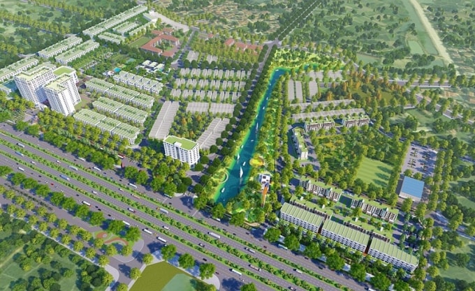 Phối cảnh Khu đô thị mới CEO Mê Linh. Ảnh: CĐT