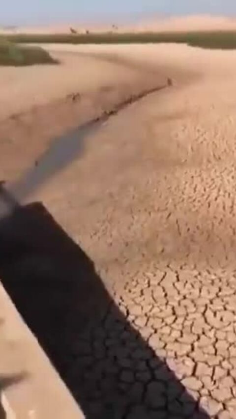 Đập Amir Kabir ở Iran cạn trơ đáy