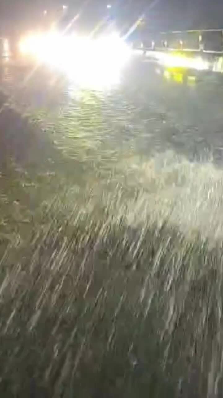 Cao tốc Vĩnh Hảo – Phan Thiết bị ngập nước trong đêm