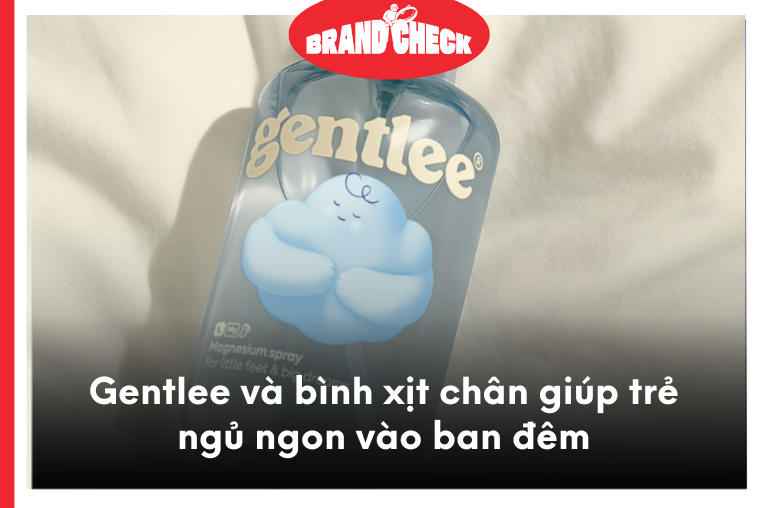 Gentlee và bình xịt chân giúp trẻ ngủ ngon vào ban đêm