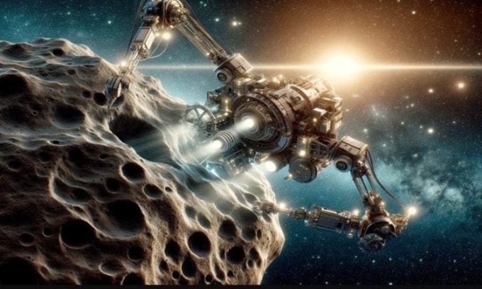 Mô phỏng tàu vũ trụ thăm dò tiểu hành tinh. Ảnh: Sci Tech Daily