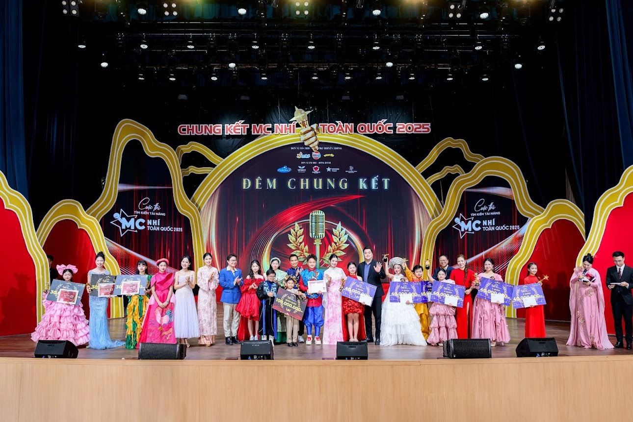 Đêm chung kết cuộc thi MC nhí toàn quốc 2025 diễn ra ở Hà Nội.