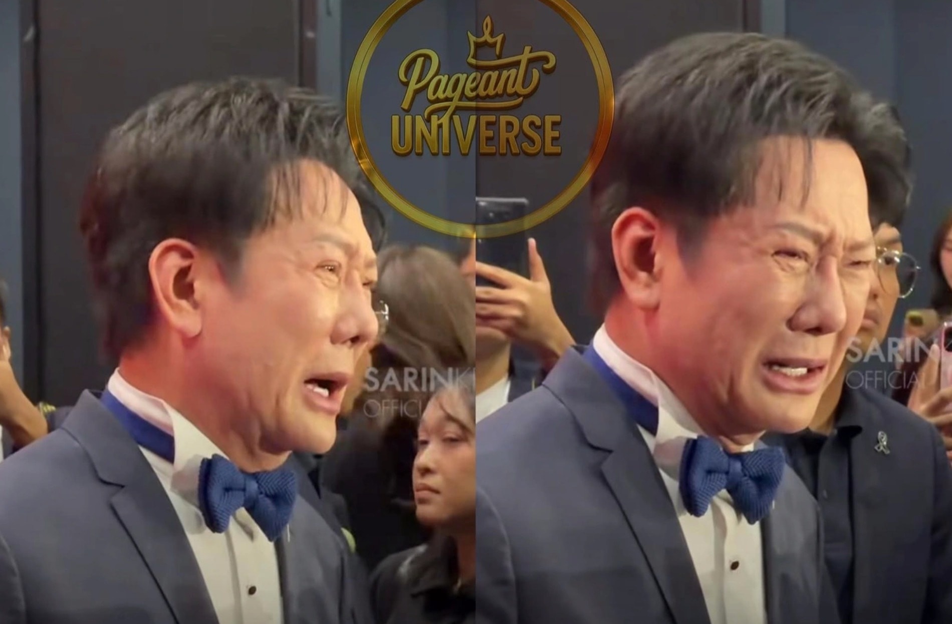 Ông Nawat bật khóc xin lỗi về loạt ồn ào tại Miss Universe 2025.