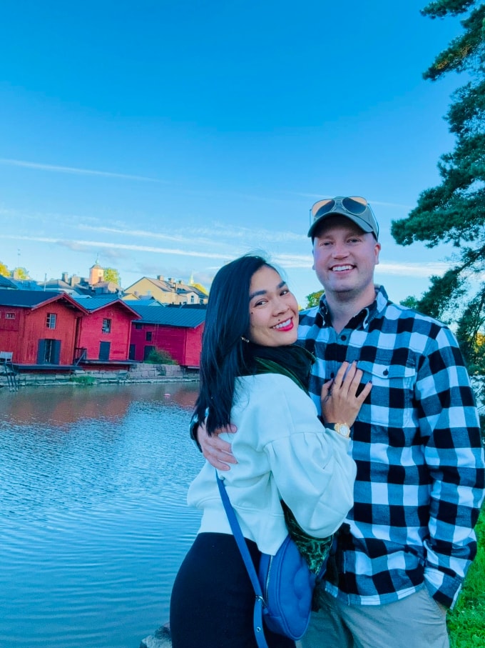 Chị Nga và anh Paul, tại . Ảnh: Nhân vật cung cấp