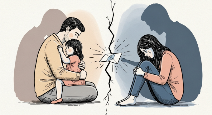 Lỡ dại trước ngày cưới với chồng cũ, con gái không phải của chồng hiện tại