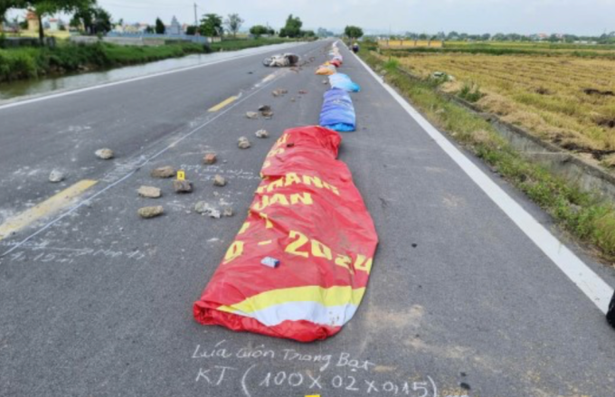 Vị trí xảy ra tai nạn. Ảnh: Công an cung cấp