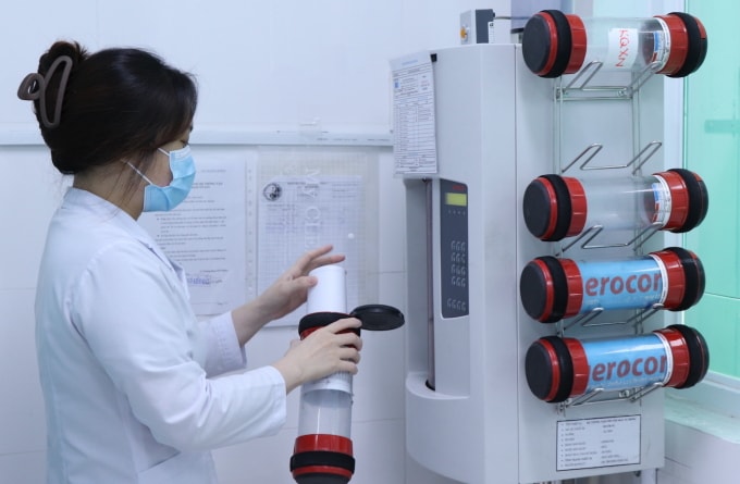 Khoa Xét nghiệm - Chẩn đoán hình ảnh tại Bệnh viện Y học cổ truyền TP HCM. Ảnh: Hạnh Nguyễn