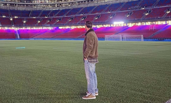 Messi về thăm Camp Nou đêm 9/11/2025. Ảnh: IGNV