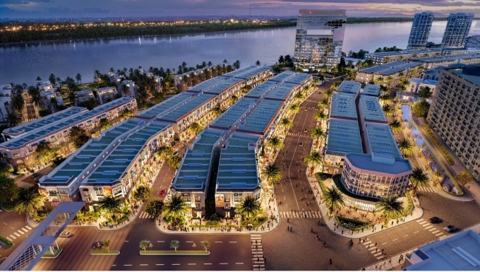 Những tuyến phố vào ban đêm tại Mekong District. Ảnh: N.H.O