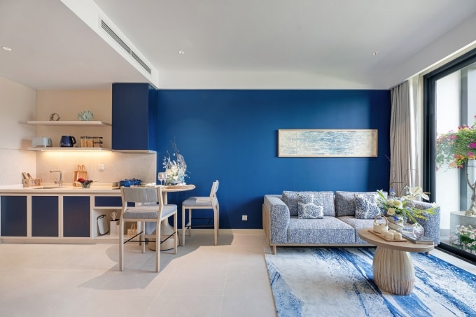 Nội thất căn hộ mẫu Blanca. Ảnh: Sun Group