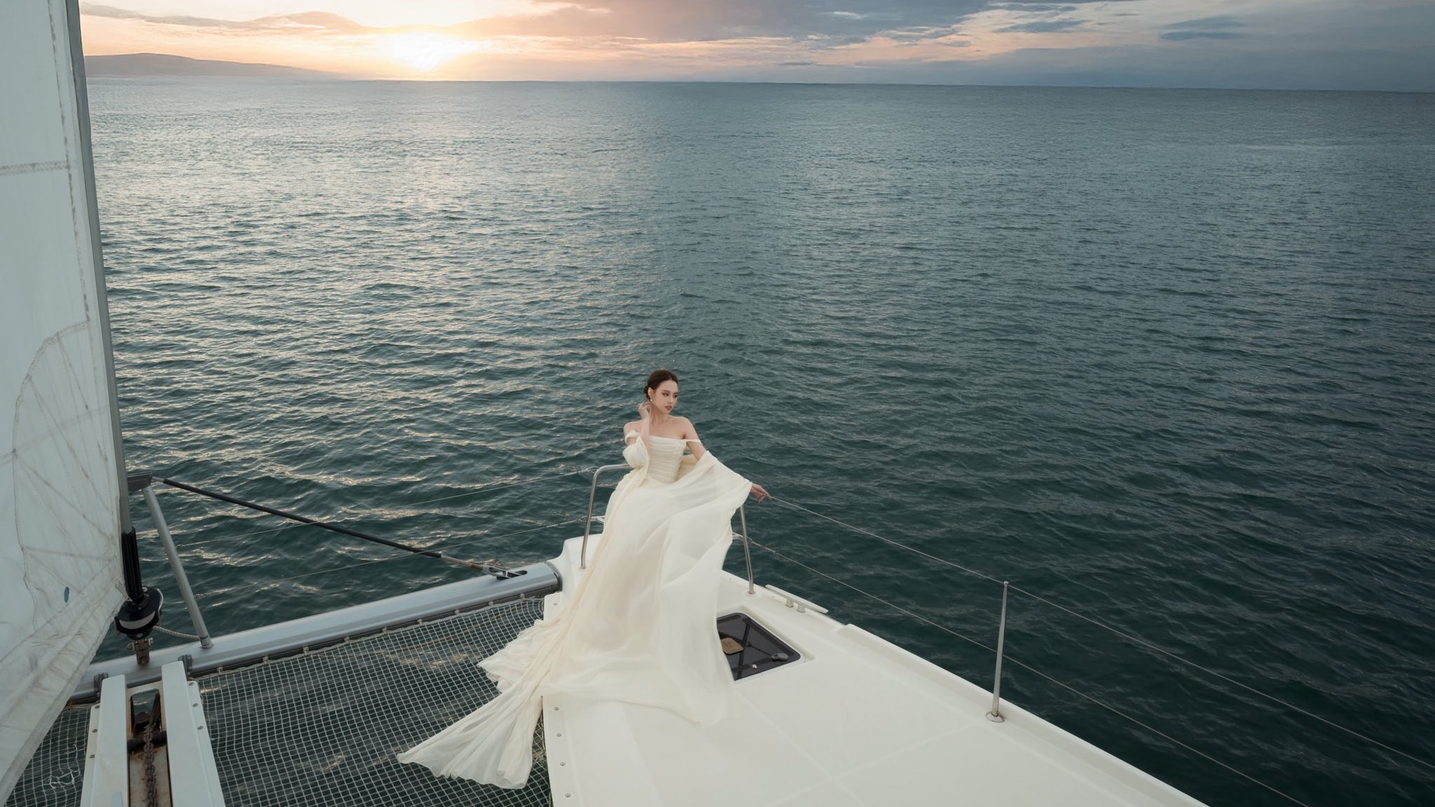 Á hậu Tâm Như chụp ảnh cưới