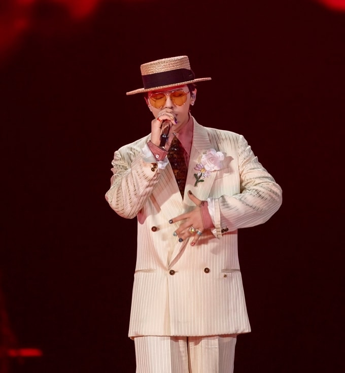 Ngôi sao Kpop G-DRAGON biểu diễn tại Ocean City. Ảnh: Vingroup