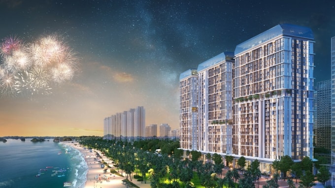 Phối cảnh tổ hợp căn hộ Sun Centro Town tại Bãi Cháy. Ảnh: Sun Property