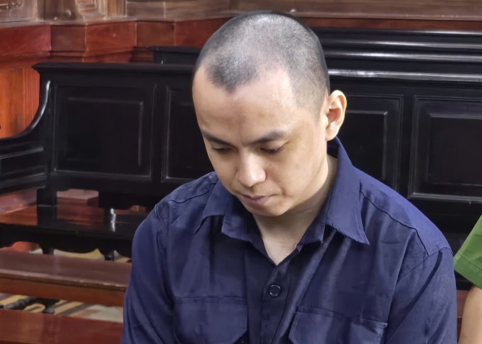 Bị cáo Dương Quang Mẫn tại tòa hôm nay. Ảnh: Hải Duyên