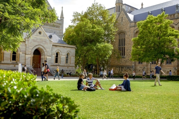 Khuôn viên Đại học Adelaide, Australia. Ảnh: The University of Adelaide Fanpage