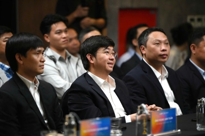 Thứ trưởng Khoa học và Công nghệ Bùi Hoàng Phương tại sự kiện ra mắt hệ sinh thái camera Hanet, chiều 12/11. Ảnh: Trọng Đạt