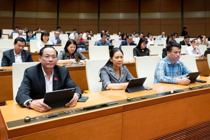 Các đại biểu Quốc hội tại phiên họp chiều 13/11. Ảnh: Media Quốc hội