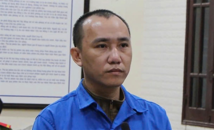 Trương Văn Bắt tại phiên tòa sơ thẩm sáng 12/11. Ảnh: Đắc Thành