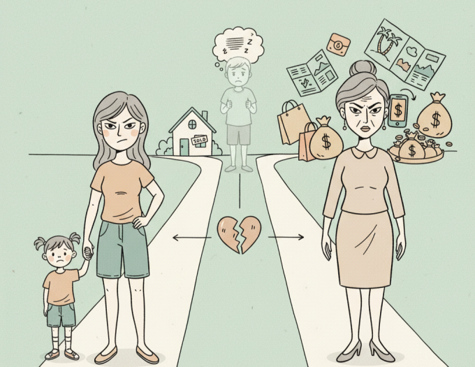 Mẹ chồng dùng lắm chiêu trò để bắt anh gửi tiền