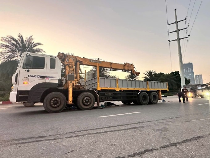 Hiện trường vụ tai nạn. Ảnh: Việt An