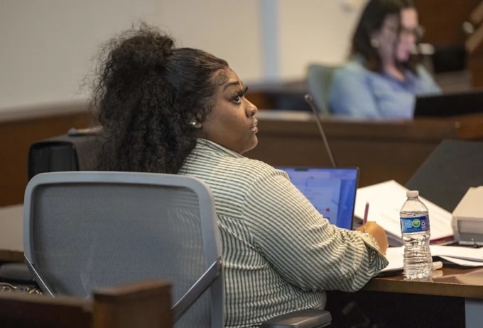 Brenay Kennard, TikToker chuyên sáng tạo nội dung về phong cách sống, ra tòa ngày 6/11. Ảnh: News Observer