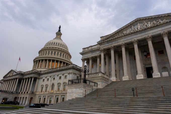 Tòa nhà quốc hội Mỹ ở thủ đô Washington ngày 29/6. Ảnh: AFP