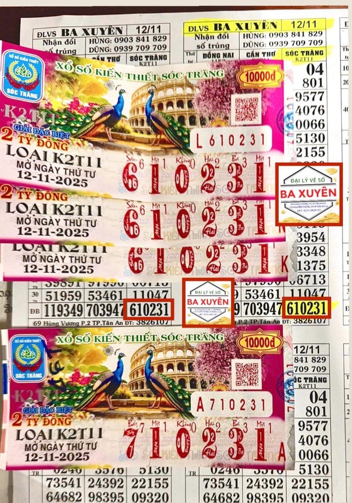 Xổ số miền Nam: Đặc biệt “ nổ ” 2 ngày liên tiếp tại đại lý Ba Xuyên - Ảnh 2.