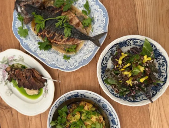 Bữa ăn của Leila tại Đan Mạch. Ảnh: BI