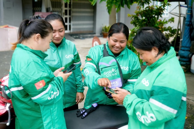 Ngày càng nhiều nữ tài xế tham gia nền tảng. Ảnh: Grab