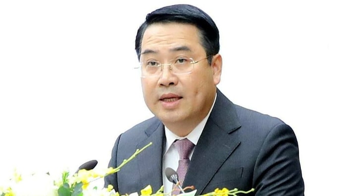 Chủ tịch Lào Cai Nguyễn Tuấn Anh phát biểu sáng 14/11. Ảnh: Cổng thông tin Lào Cai