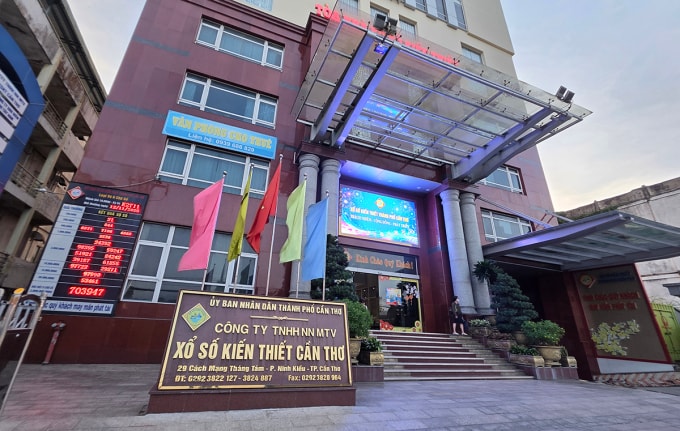 Trụ sở công ty xổ số kiến thiết Cần Thơ. Ảnh: An Bình