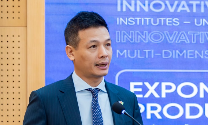 Ông Vũ Anh Tú phát biểu tại sự kiện. Ảnh: Trần Huấn