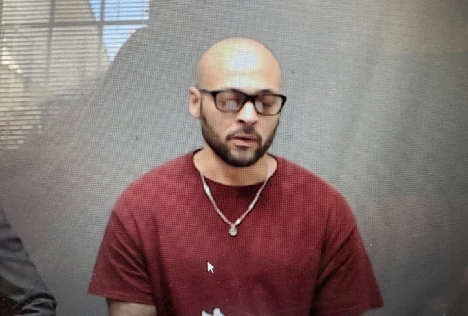 Tremane Wood tham dự phiên điều trần khoan hồng hôm 5/11 qua video từ nhà tù. Ảnh: Oklahoma Voice