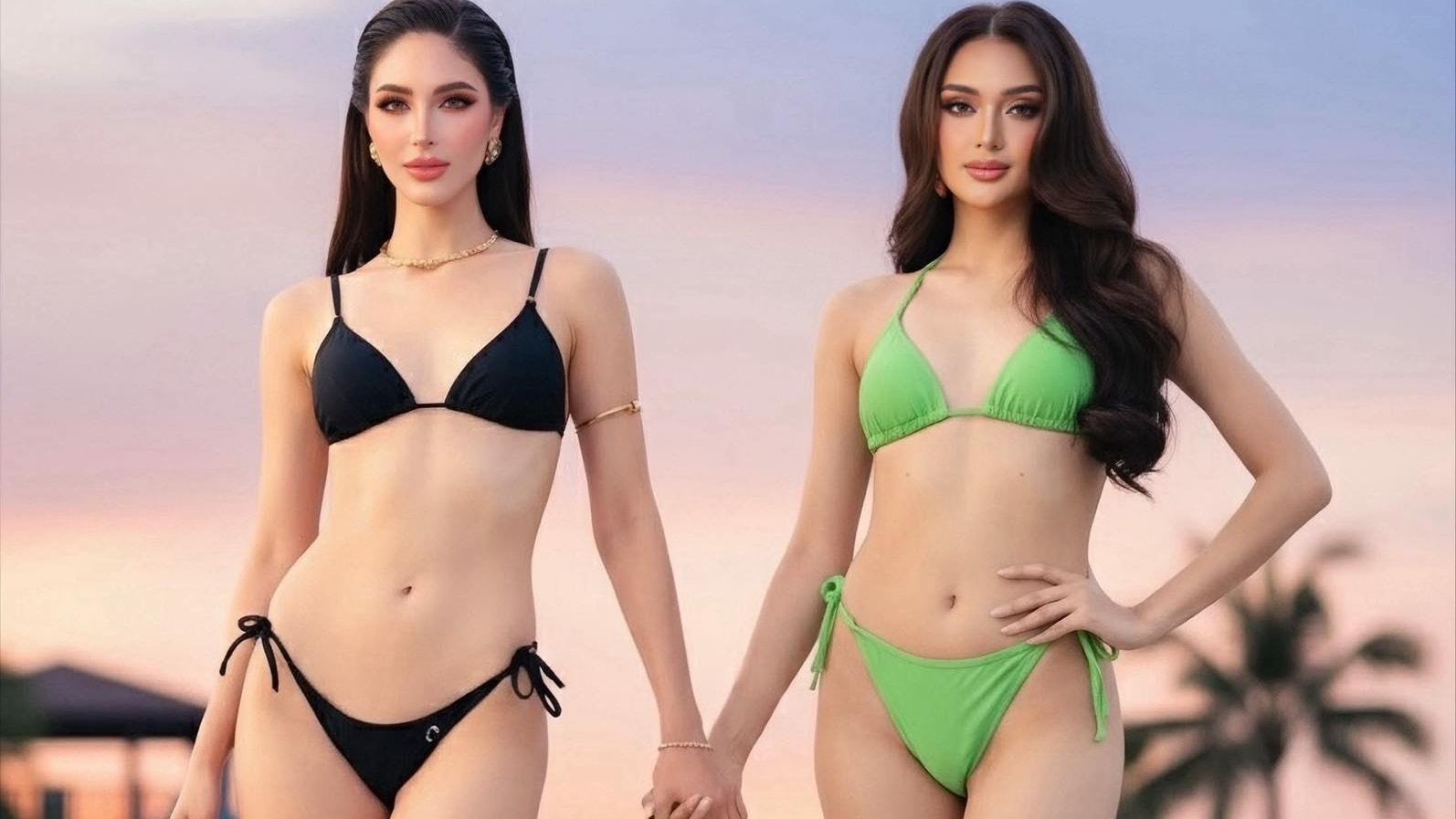 Thí sinh Miss Universe 2025 tạo dáng với áo tắm