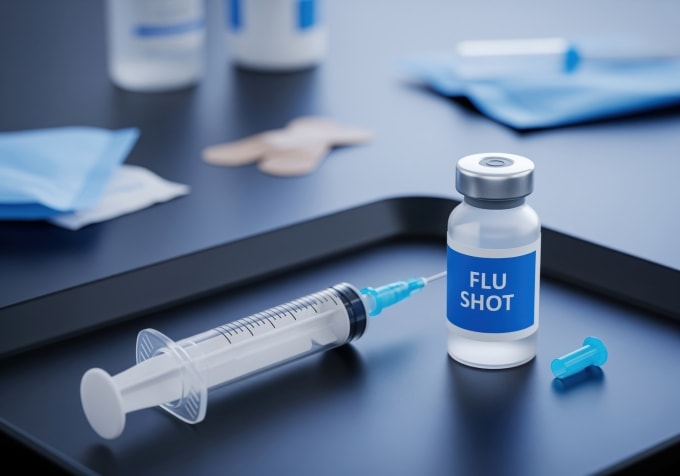 Minh họa vaccine cúm. Ảnh: Vecteezy