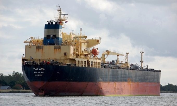 Tàu hàng Talara di chuyển trên biển hồi tháng 8/2023. Ảnh: Shipspotting.com