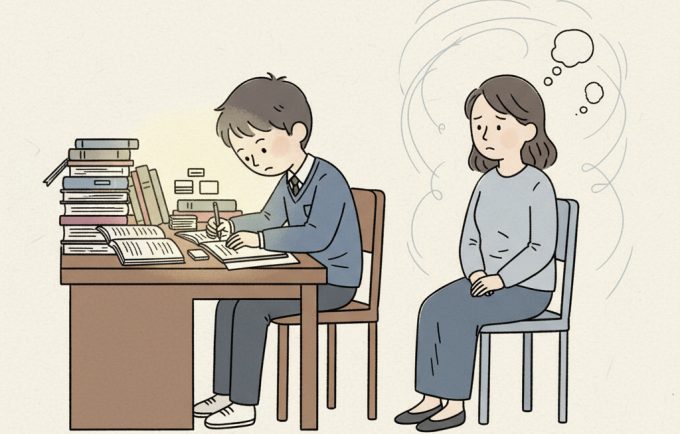 Con tôi đuối sức khi học ở trường cấp ba tốt