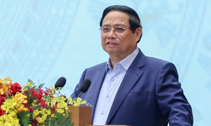 Thủ tướng Phạm Minh Chính phát biểu sáng 15/11. Ảnh: Nhật Bắc