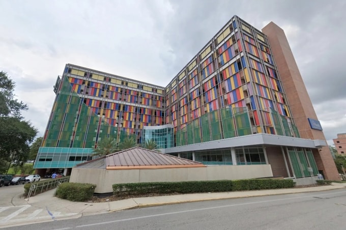 Bệnh viện nhi UF Health Shands. Ảnh: NYPost