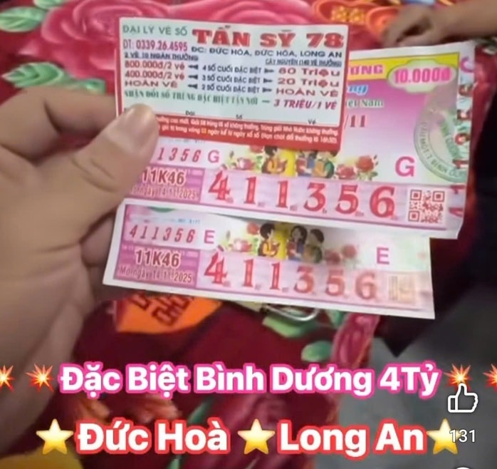 Xổ số miền Nam: Chủ nhân trúng lớn vé số Bình Dương , Trà Vinh , Vĩnh Long - Ảnh 1.