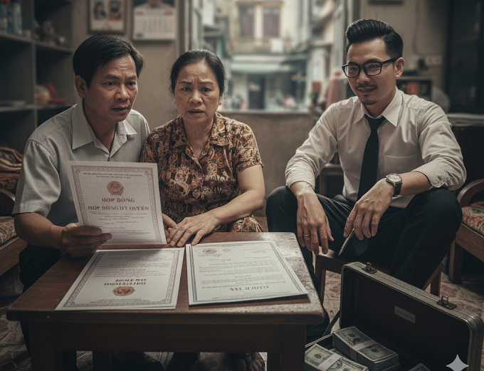 Nếu không đọc kỹ phạm vi ủy quyền cho người khác, chủ tài sản có thể bị mất trắng. Ảnh: Gemini