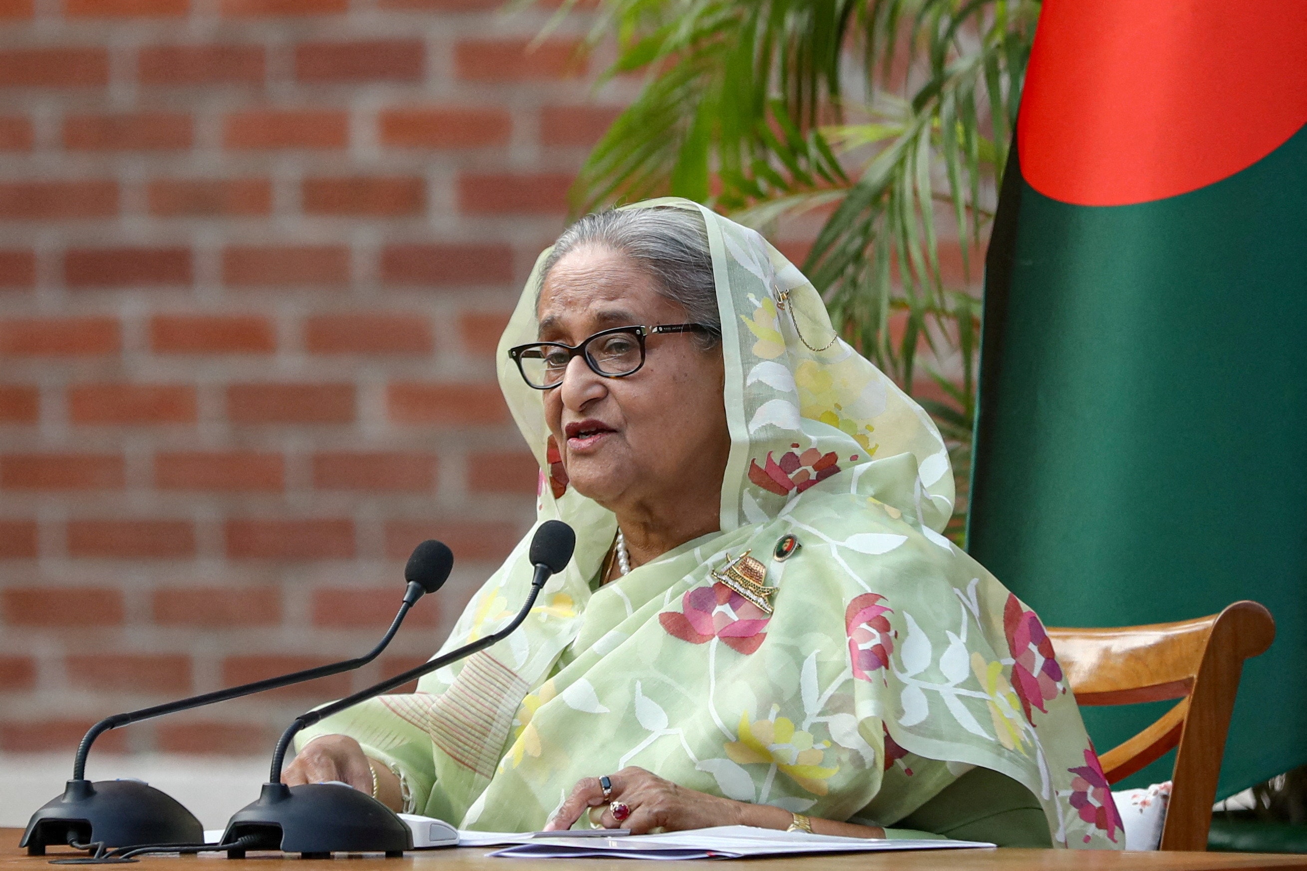 Cựu Thủ tướng Bangladesh Sheikh Hasina (Ảnh tư liệu: Reuters)