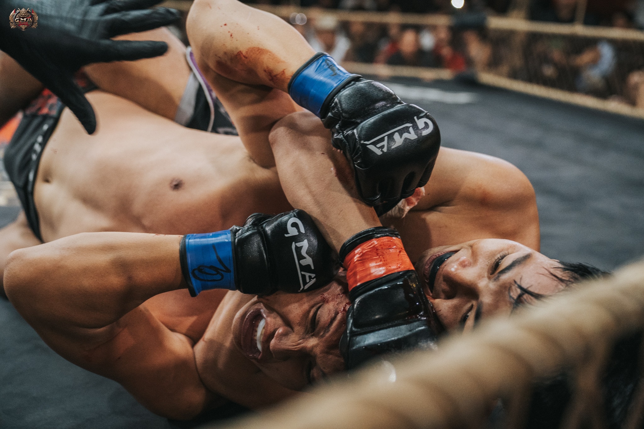 Nguyễn Trần Tự Do thua vì đòn khóa siết.