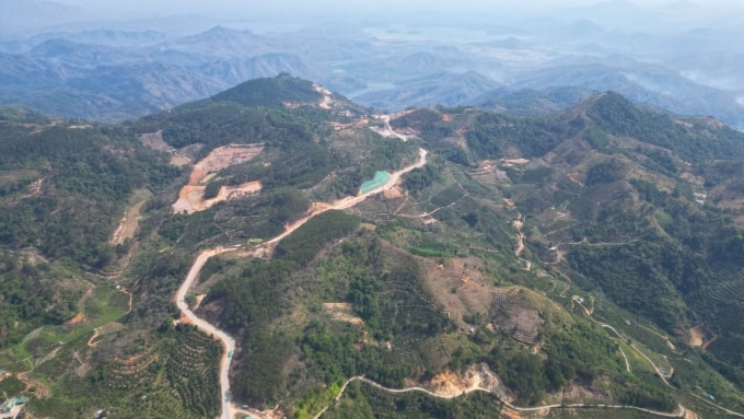 Quốc lộ 28B đèo Đại Ninh nối Bình Thuận lên Lâm Đồng, tháng 3/2025. Ảnh: Việt Quốc