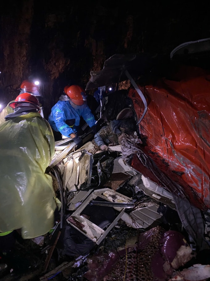 Hiện trường tai nạn. Ảnh: Minh Bằng