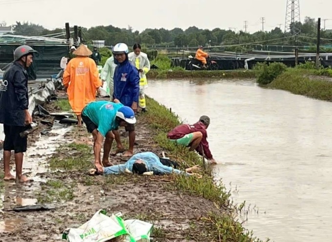 Hiện trường vụ nghi sét đánh sáng 17/11. Ảnh: An Minh