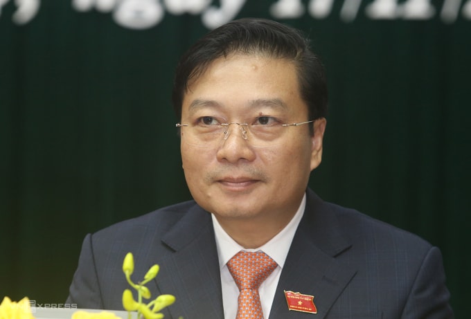 Ông Lê Hồng Vinh phát biểu nhận nhiệm vụ chiều 17/11. Ảnh: Đắc Thành